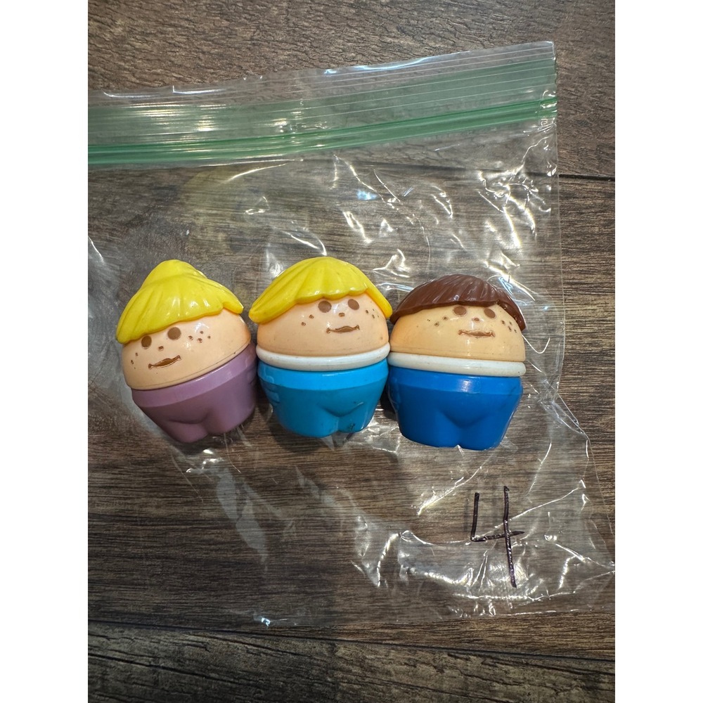 Vintage Little Tikes Toddle Tots Chunky‎ Figures lot of 3